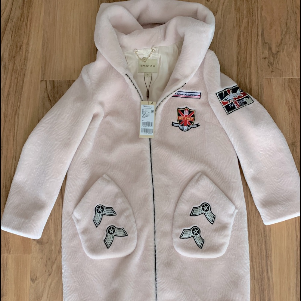 Woman’s Psalter light pink small fall/winter coat.